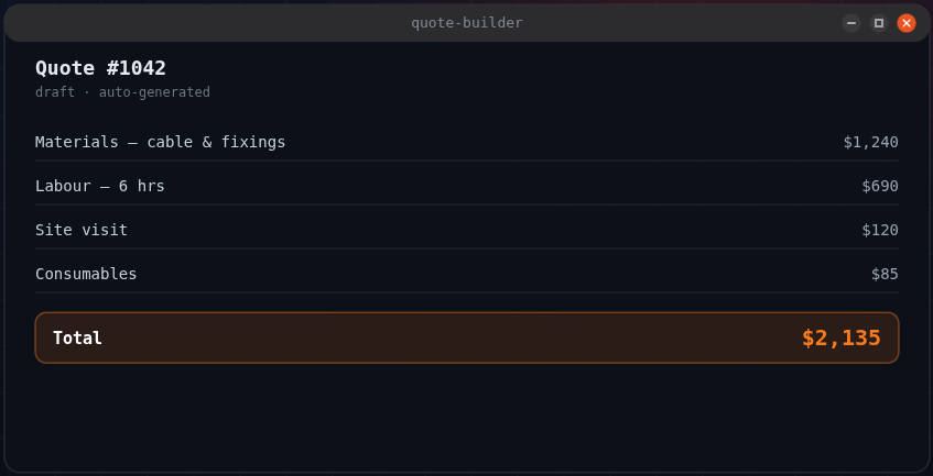 Terminal screenshot: AI agent reading supplier emails and logging invoices automatically